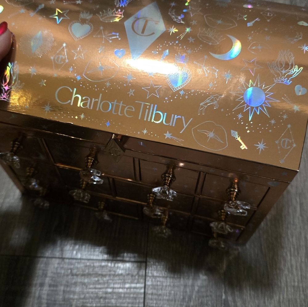 Charlotte Tilbury Gold Makeup Organizer Box Advent Calender Or Storage